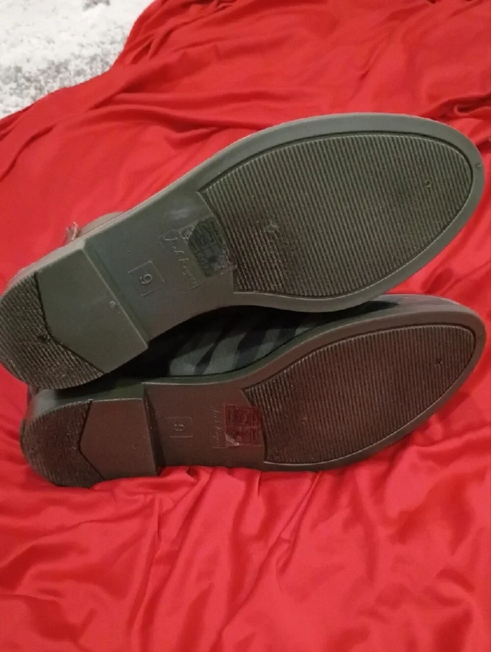 Jack Rogers Glossy Green Camo Chelsea Booties